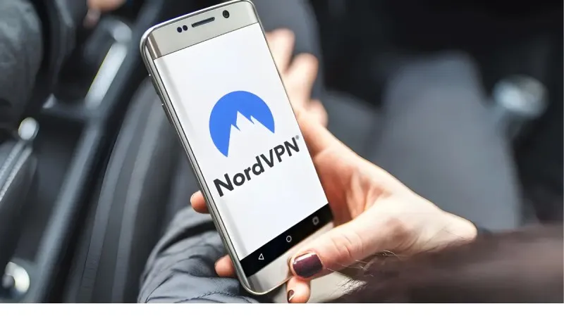 NordVPN app on a smartphone